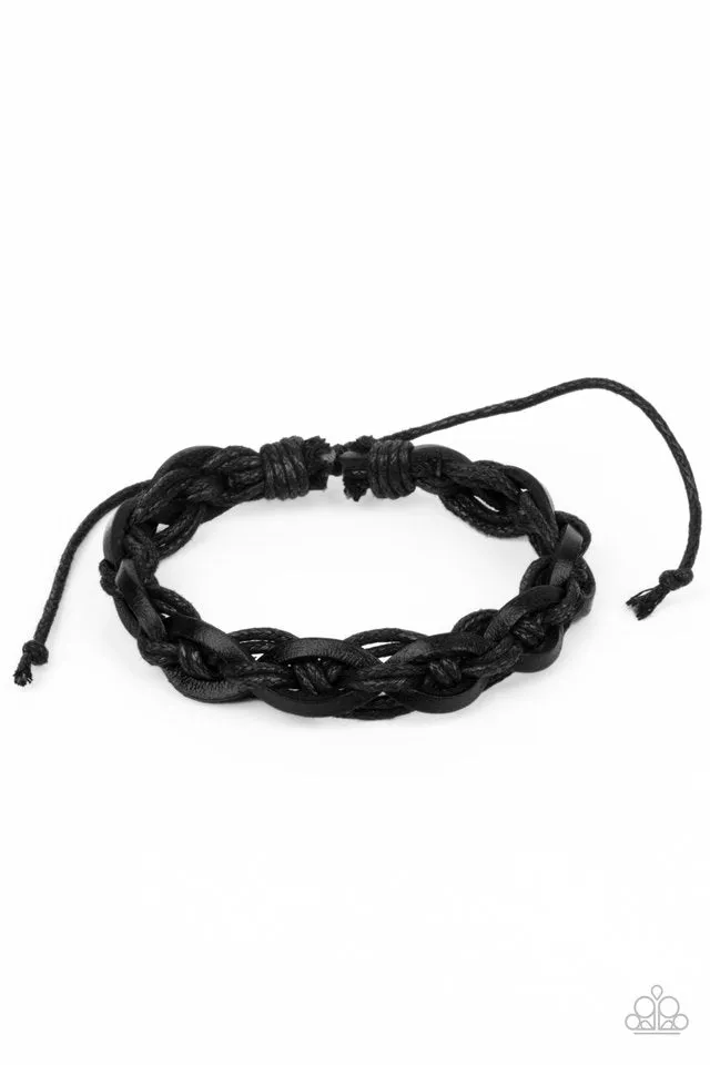 Paparazzi Bracelet ~ Rugged Adventure - Black
