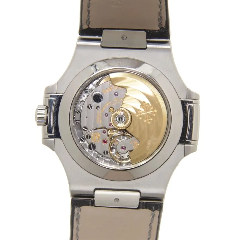 Patek Philippe Nautilus Automatic GMT Moonphase Black Dial Stainless Steel Men's Watch 5726A-001