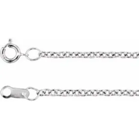 Platinum 1.5 mm Cable 20" Chain