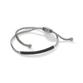 Pull Through Black Sapphire Station Bracelet