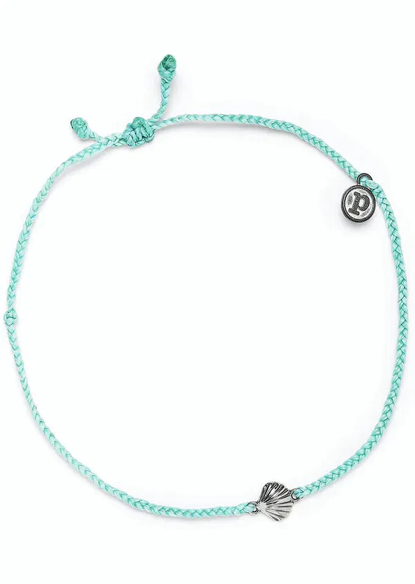 PURAVIDA SCALLOP CHARM ANKLET / SEAFOAM