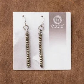 Pyrite Frame Earrings