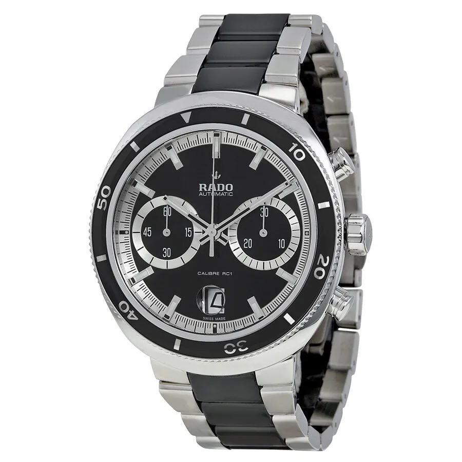 Rado D-Star Automatic Chronograph Black Dial Stainless Steel with Black Ceramic Men's Watch R15965152