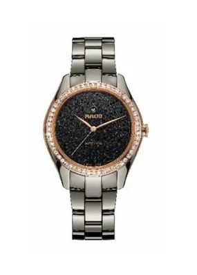 Rado Hyperchrome Automatic Diamond Black Dial Ladies Watch R32523722