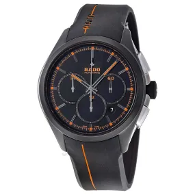Rado Hyperchrome XXL Automatic Chronograph Black Dial Black Rubber Men's Watch R32525169