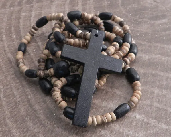 Rosary Necklace Mixed Coco Bead