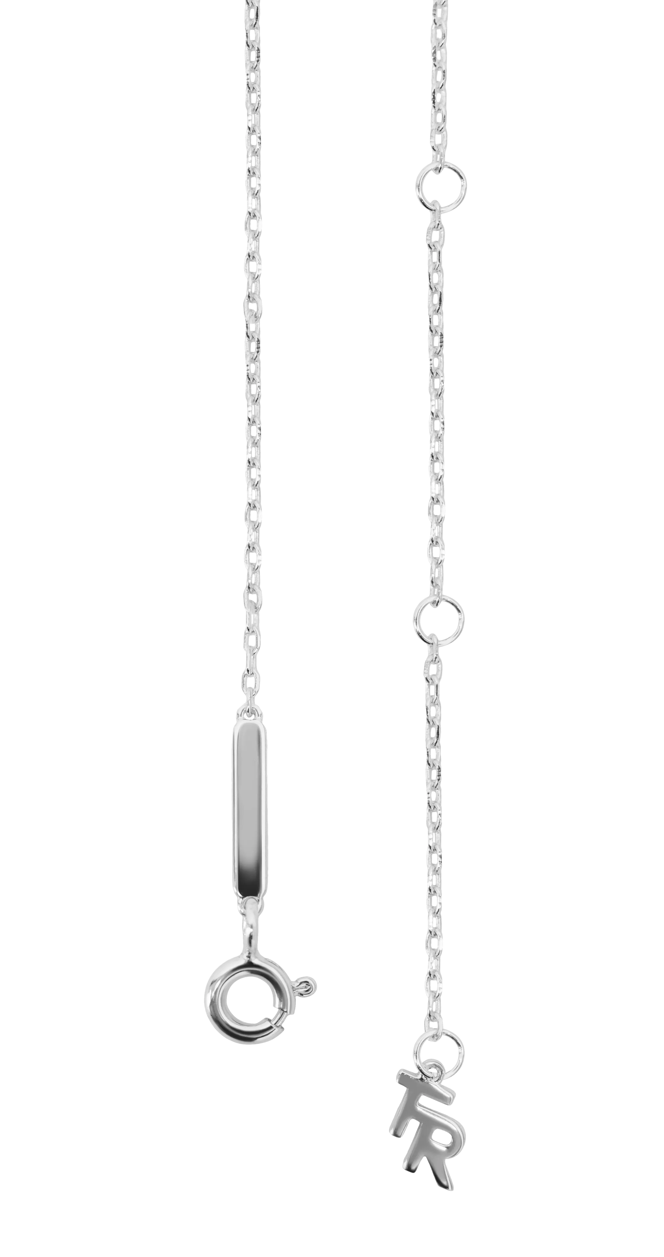 Saturn solitaire necklace 0.2ct