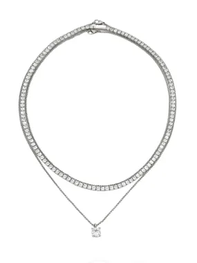 Set of 3 tennis necklaces