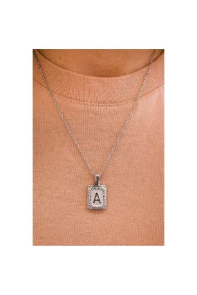 Silver Initial Pendant Necklace