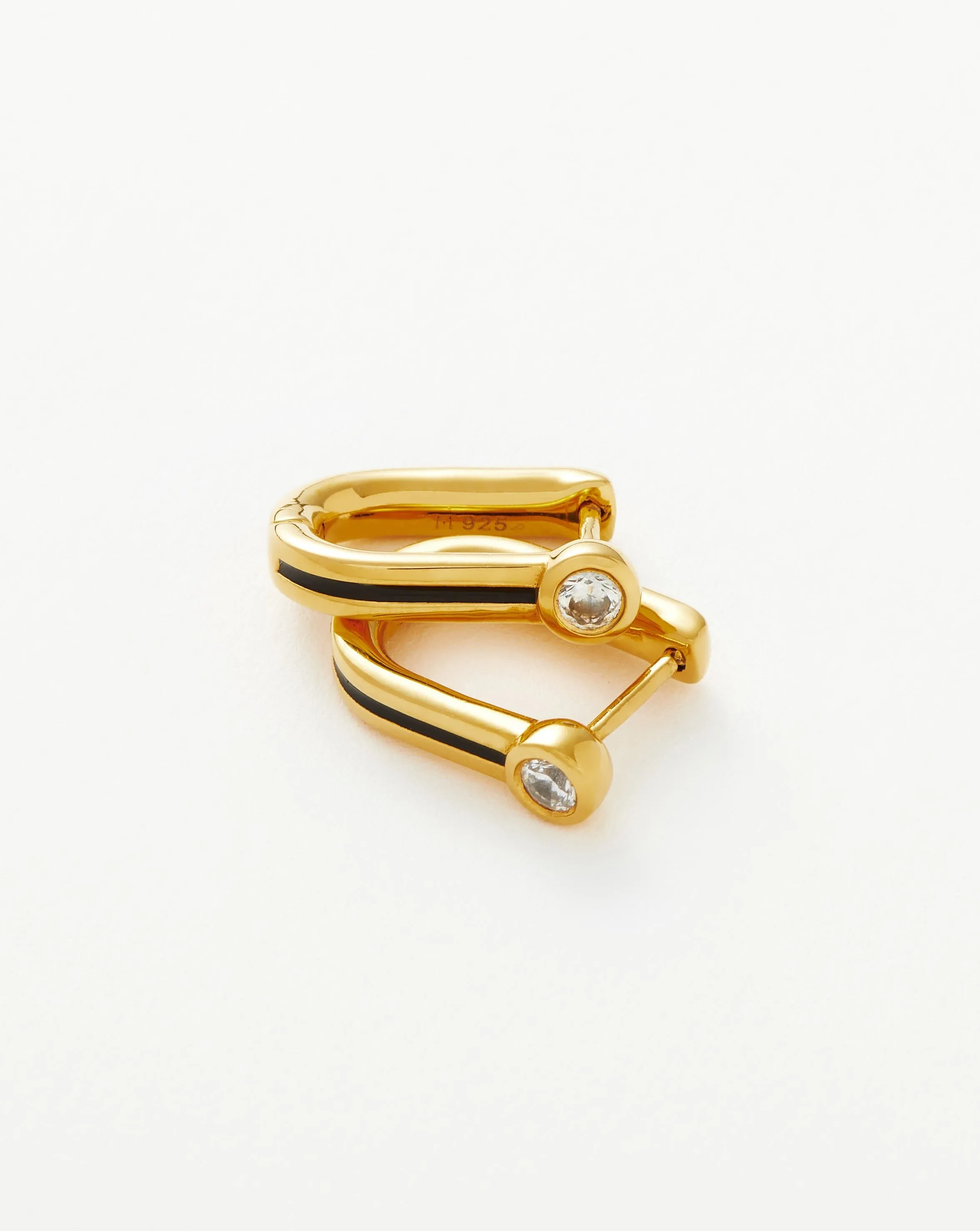 Small Enamel & Stone Ovate
