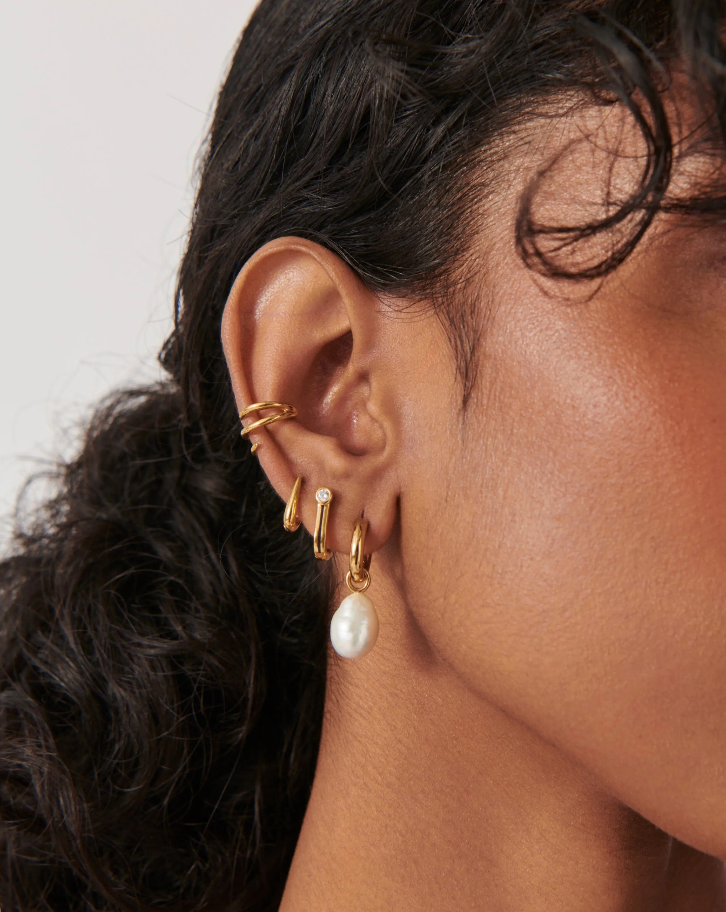 Small Enamel & Stone Ovate