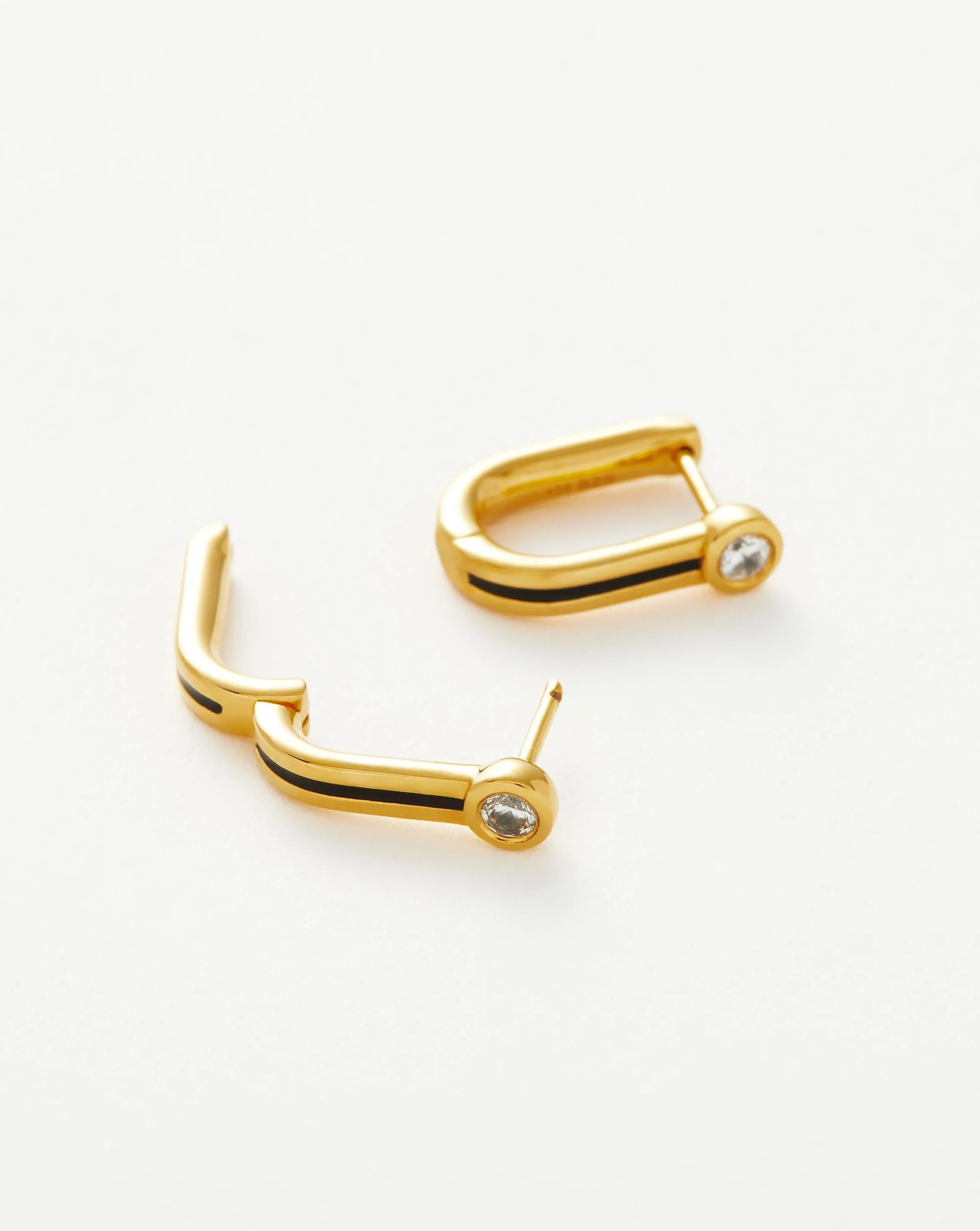 Small Enamel & Stone Ovate