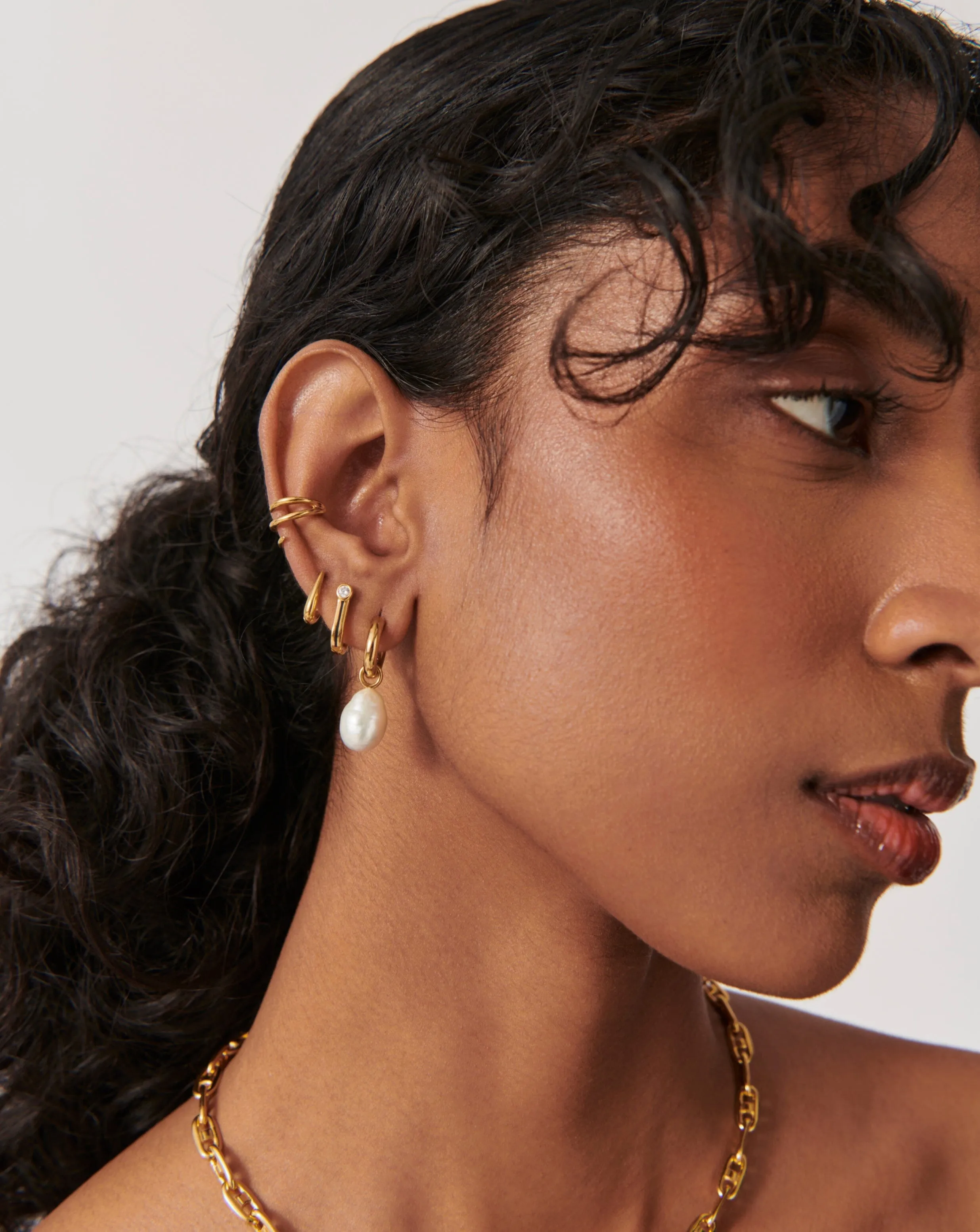 Small Enamel & Stone Ovate