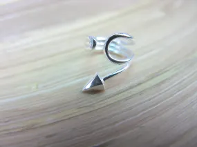 Spike Traingle 925 Sterling Silver Ear Cuff