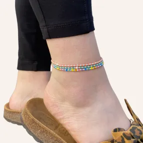 Stacking Bead Anklets