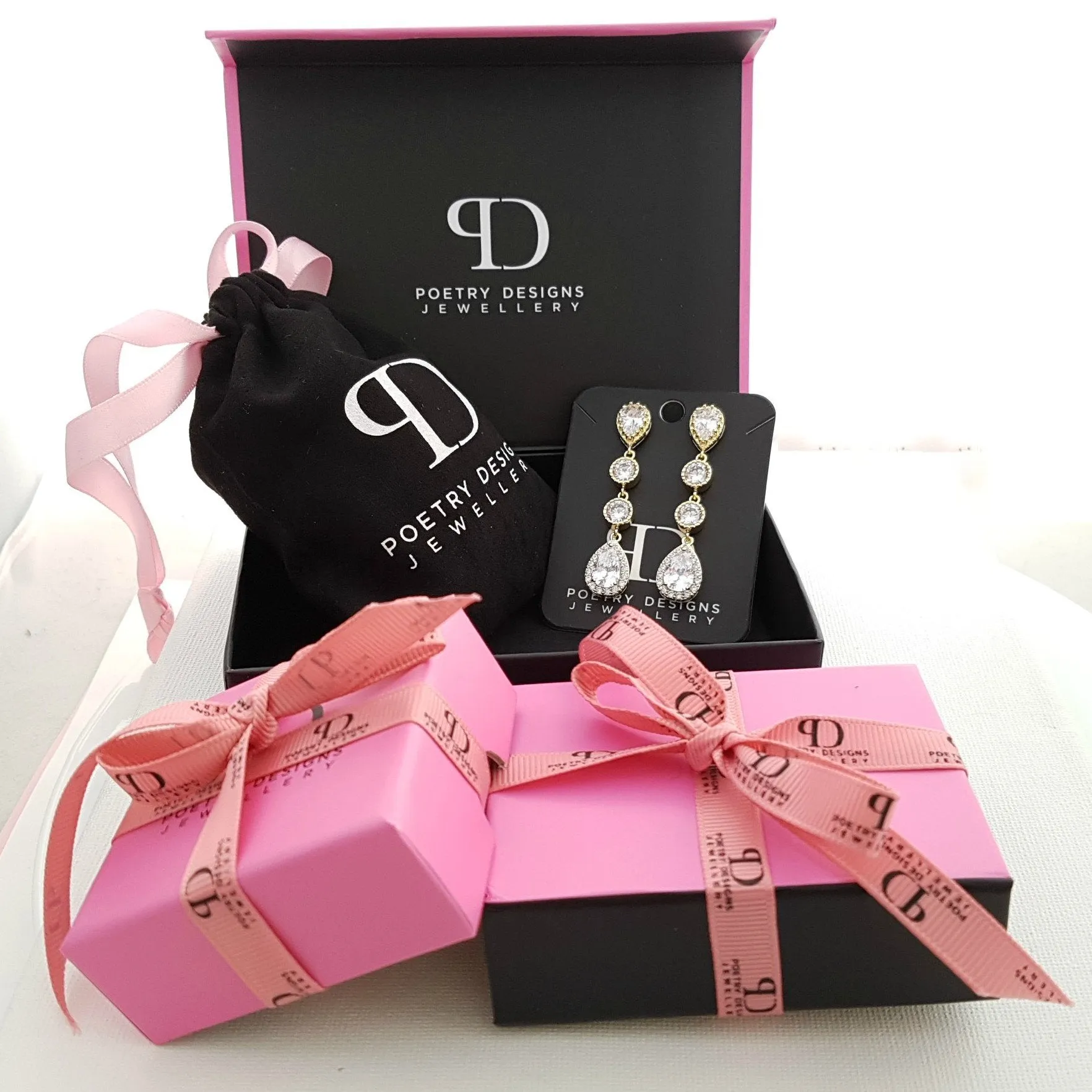 Teardrop Stud Earrings- Emma