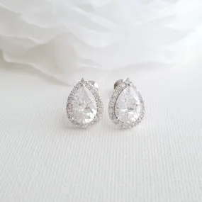 Teardrop Stud Earrings- Emma