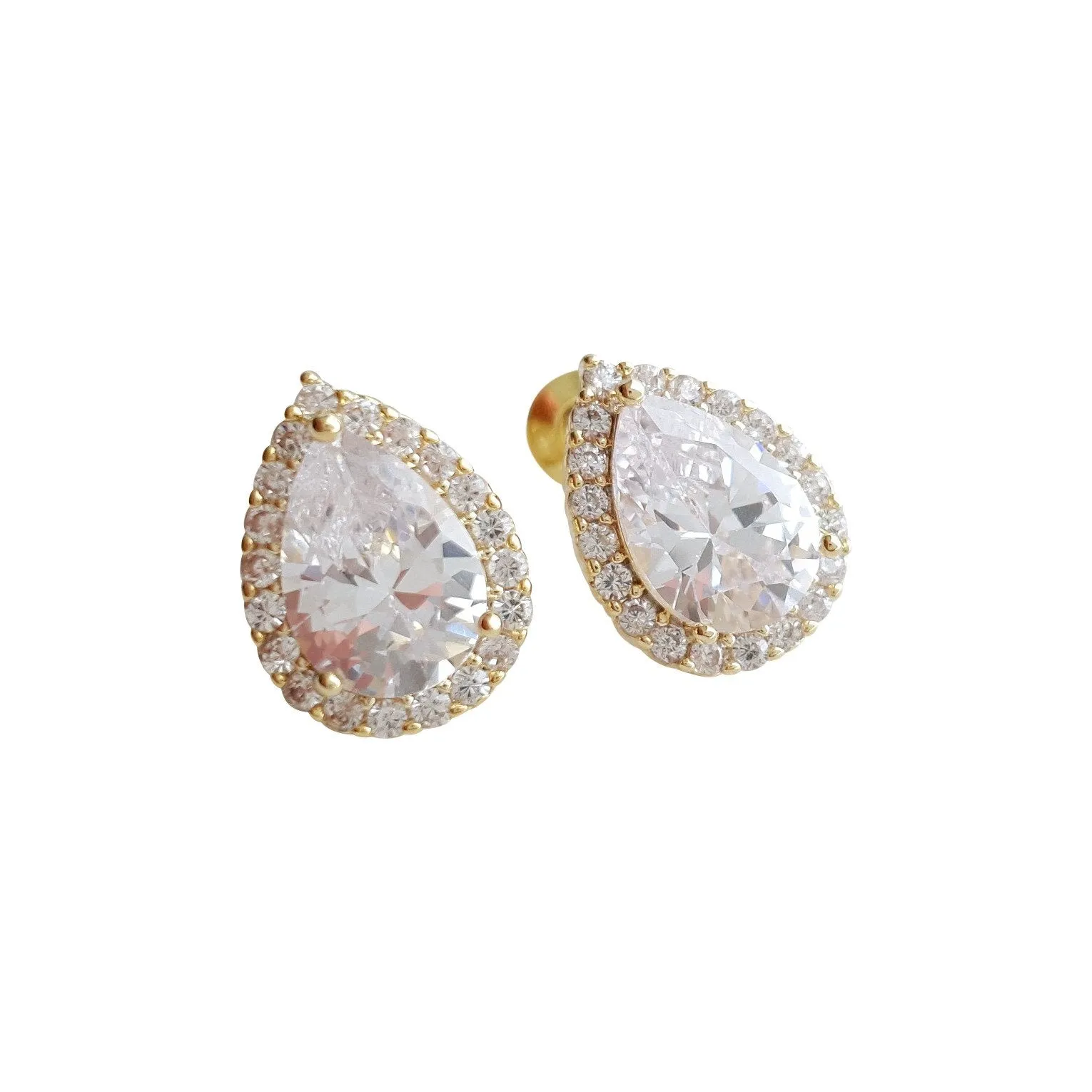 Teardrop Stud Earrings- Emma