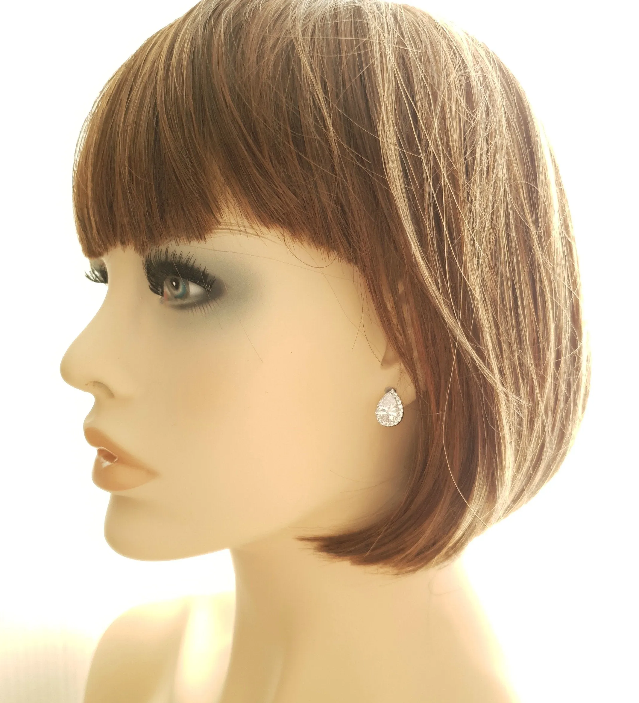 Teardrop Stud Earrings- Emma