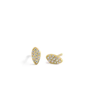 tiny pave totem studs