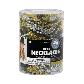 Various Sizes Bead Necklaces, Assortment, 50 Counts