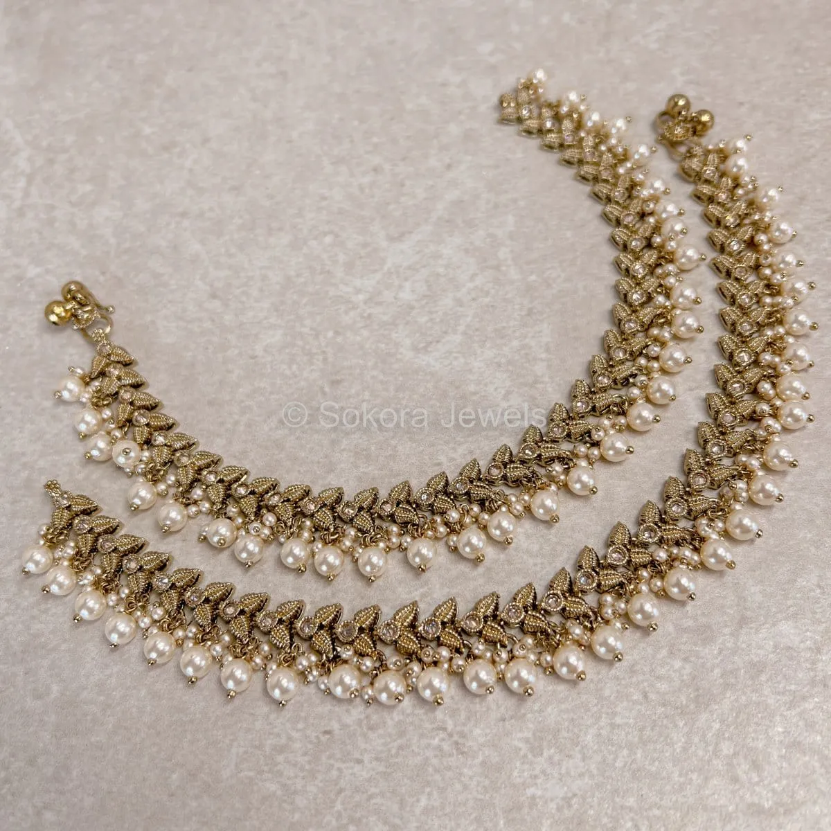 Vine Leaf Anklets