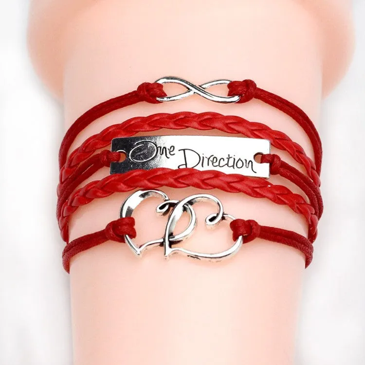 Vintage Anchor Love Bracelets & Bangles Owl Swallow Rudder Men Jewelry Leather Pulseras Women Vintage Set Charm Fashion