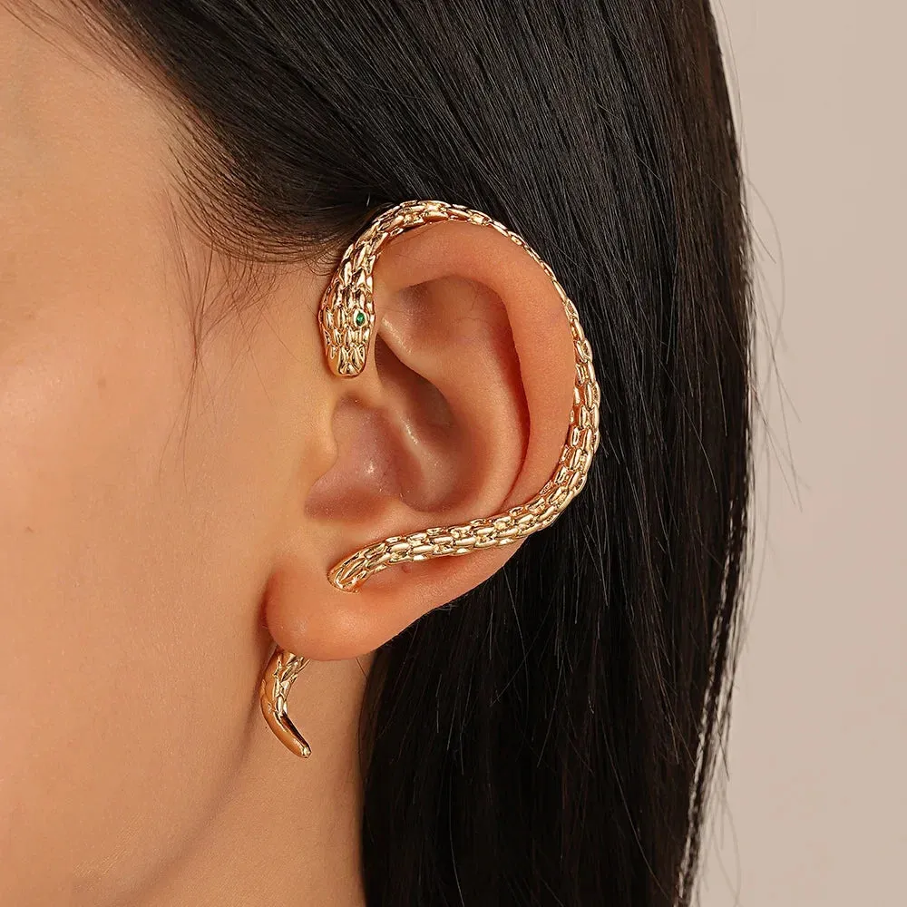 Vintage Snake Wrap Ear Hook Earring