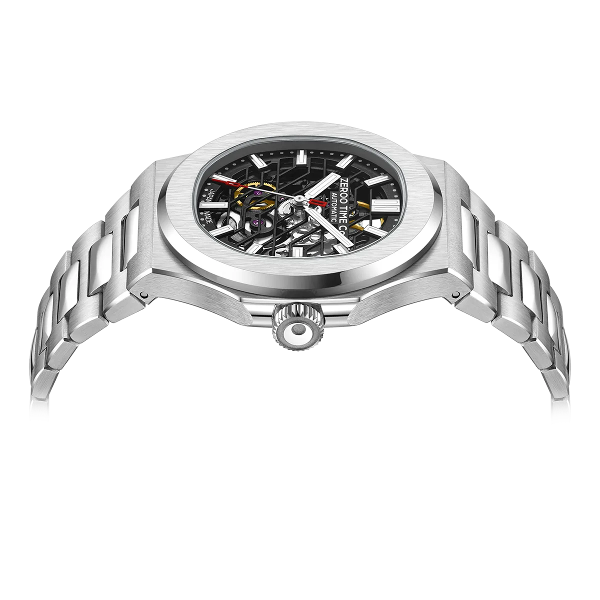 ZEROO M3 THE LYRA SKELETON MECHANICAL AUTOMATICAUTOMATIC WATCH FOR GENTS - ZM003SSBK
