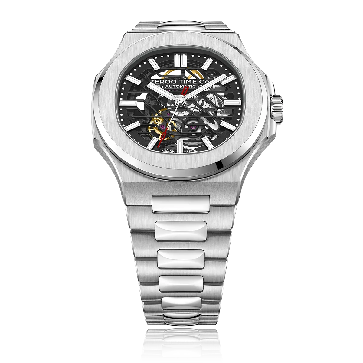 ZEROO M3 THE LYRA SKELETON MECHANICAL AUTOMATICAUTOMATIC WATCH FOR GENTS - ZM003SSBK