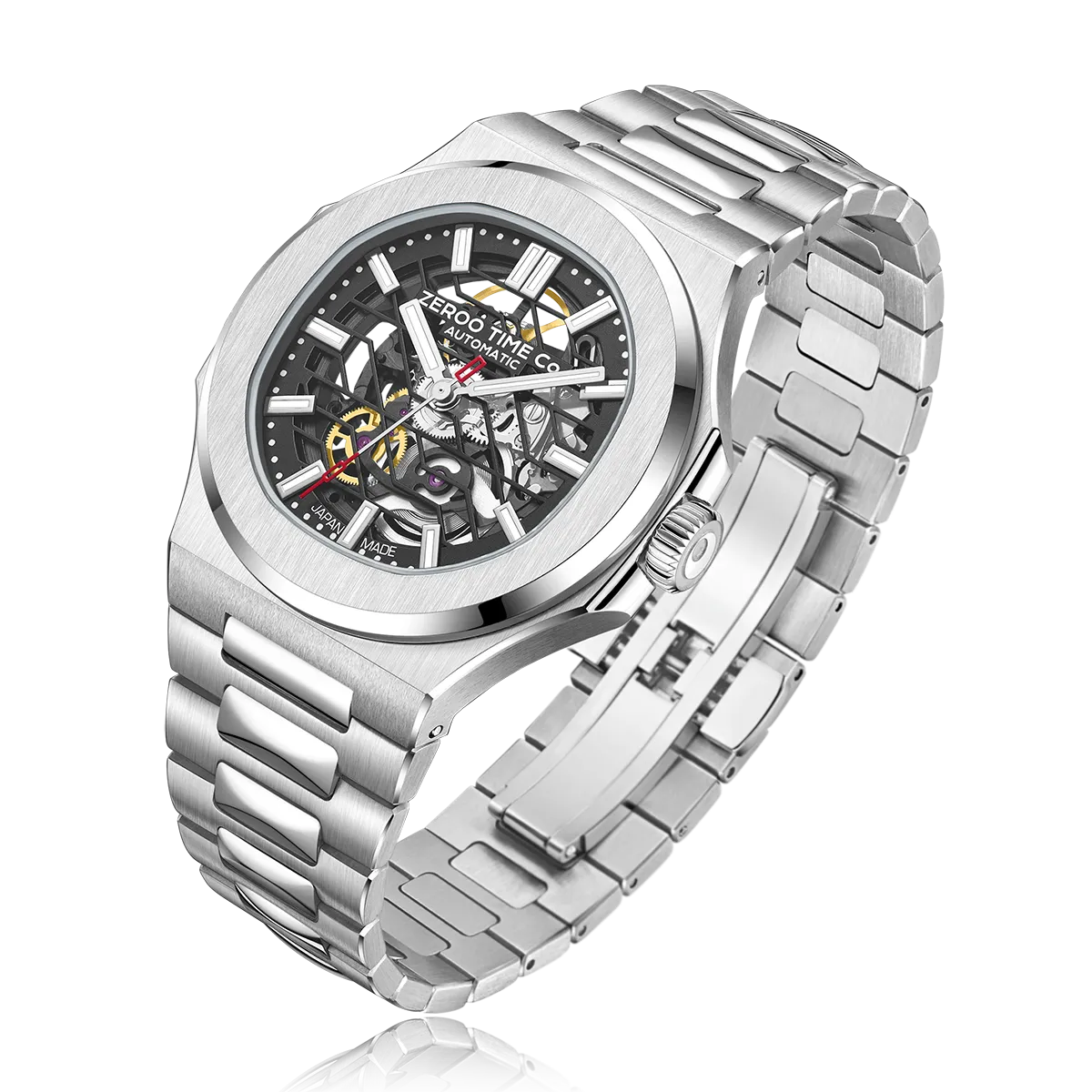 ZEROO M3 THE LYRA SKELETON MECHANICAL AUTOMATICAUTOMATIC WATCH FOR GENTS - ZM003SSBK